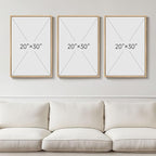 Framed Large William Morris Canvas Wall Art Set of 3, Vintage Nature Floral Artwork Prints, Boho Neutral Botanical Wall Decor for Living Room, Bedroom, Hallway and Office, Total Size 30x60