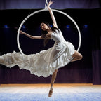 Lyra 770 Lbs Strength Tested Aerial Hoop Single Point Circus Equipment Yoga Hoop Dancing Circus Ring