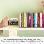 Decorative Books For Home Decor, Wood Book Stack For Table Decor, Thankful Grateful Blessed Decoration Books For Living Room Bookshelf Office, Thanksgiving Farmhouse Stacked Books Decoration (L76)
