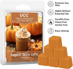 UCC Plant Based All Natural Wax Melts, Strong Fragrance, Long Lasting Premium Soy Scented Melts Cubes, Wax Melts Tarts, Colored Wax Melt - 4 Pack