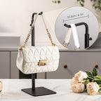 2 Pack Purse Holder Handbag Display Stand: Hanger Rack Showing Bags, Purses, and Wreath, Adjustable Black Hook Stand for Tabletop, Closet, Desk, and Retail Use for Vendors