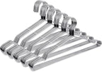Fayleeko Wire Coat Hangers - 17.7 Inch Heavy Duty Stainless Steel Hangers (50 Pack)