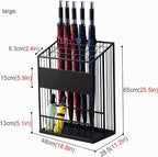 Umbrella Stand Hallway Entryway Storage Rack Umbrella Holder Large Capacity Metal Umbrella Holder Stand, Freestanding Umbrella Storage Stand with Four Non-Slip Feet, Canes Walking Sticks Swords(Gold,L