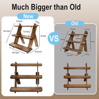Wooden Display Stand, Tiered Cupcake Stand, 3 Tier Display Stand Riser, Rustic Risers Dessert Table Display Shelf Spice Rack Organizer Holder, Cologne Stand Perfume Organizer Stand