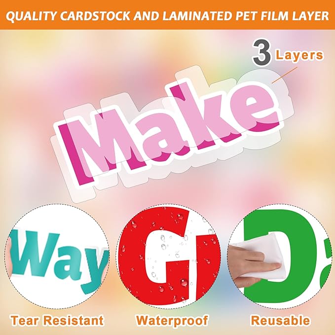 Classroom Bulletin Board Decoration Set Welcome Banner Wall Door Decor Colorful Classroom Decorations for Kindergarten Preschool Elementary Middle School (Welcome, Make Way for a Great Day)