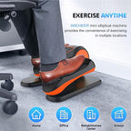 ANCHEER Under Desk Elliptical, Electric Leg Exerciser While Sitting for Seniors, Fully Assembled Motorized Ellipse Leg Exerciser Seated Elliptical Machine with 12 Adjustable Speeds