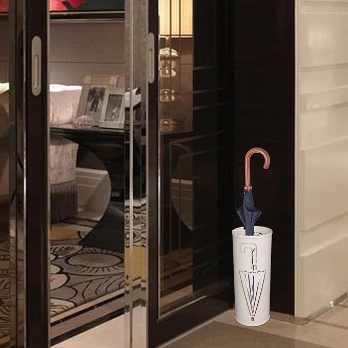 Metal Umbrella Stand - Independent nizer for Umbrellas | Waterproof Storage Solution for Entryway, Office & Home Interiors - Stylish & Functional Design