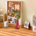 Red Lip Vase, Unique Ceramic Face Shaped Artistic Vase for Flowers, Red Room Dining Table and Desk Decoration