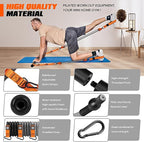 Pilates Bar Kit with Resistance Bands, Heavy Duty Pilates Equipment for Men, Training Bands with Handles for Legs, Hip, Back, Arm, Abs, Chest, Shoulders, Portable Home Gym Workout Equipment