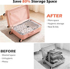Travel Vacuum Bags with Wireless Charging Air Pump, 12 Pack Vacuum Seal Bags with 3 Sizes for Clothing Travel, Space Saver for Luggage, Business Trip, Home Storage,