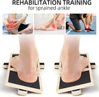Wooden Ankle Balance Board – Ankle & Foot Strength Trainer for Stability and Single-Leg Balance, Physical Therapy, Plantar Fasciitis Relief, Posture Correction, Home Gym Equipment
