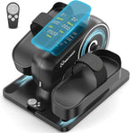 ANCHEER Under Desk Elliptical Machine, 2-in-1 Mini Exercise Bike, Digital Display, 9 Resistance Levels, 12 Speed Levels, Active and Auto Modes, Silent Operation