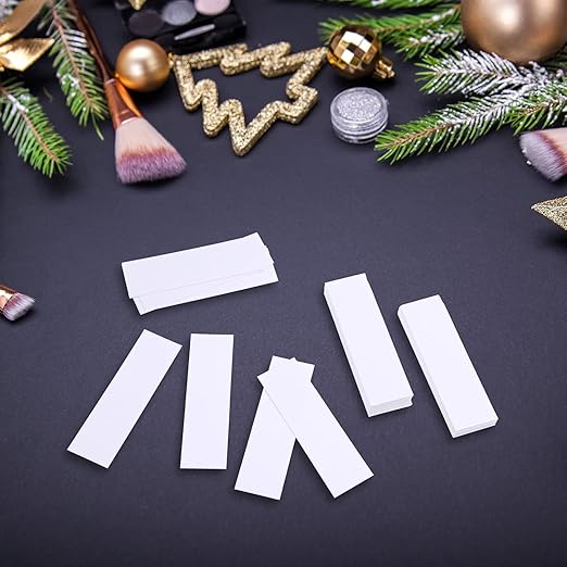 Landhoow 400 Pcs Perfume Essential Oils Tester White Test Strips Testing Perfume Paper Strips Testers Strips for Essential Oil Scent Fragrance Widened 3.94 x 1.18 Inches