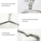 Wire Hangers 10 Pack Clothes Hangers Heavy Duty Metal Coat Hanger Stainless Steel Thin Hangers 16.5 inch