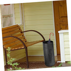 PRETYZOOM Iron Round Umbrella Stand Lightweight Iron Umbrella Rack with Hollow Design for Efficient Drying Stylish Entryway Organizer for Home and Commercial Use