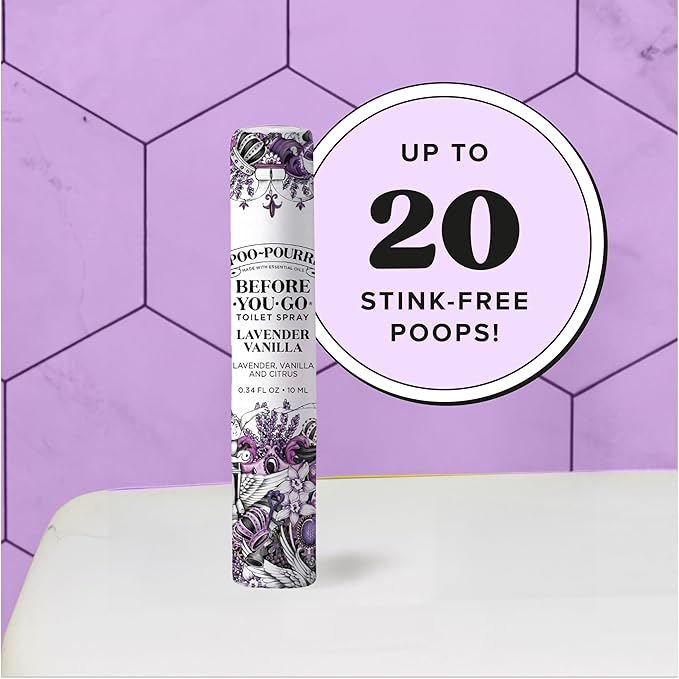 Poo-Pourri Before-You-Go Toilet Spray, Travel Essentials, .34 Fl Oz, In A Pinch Variety 5 Pack, Each Up to 20 Uses, On-The-Go Bathroom Odor Deodorizer with Essential Oils, TSA Approved Size, 5 Scents