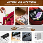 12 Pack Vacuum Bags for Travel with Rechargeable Air Pump Equipped LED Light,Vacuum Travel Bags,Vacuum Storage Bags (4L+4M+4S),80% Space Saver Vacuum Seal Bags for Blankets,Comforters,Luggage