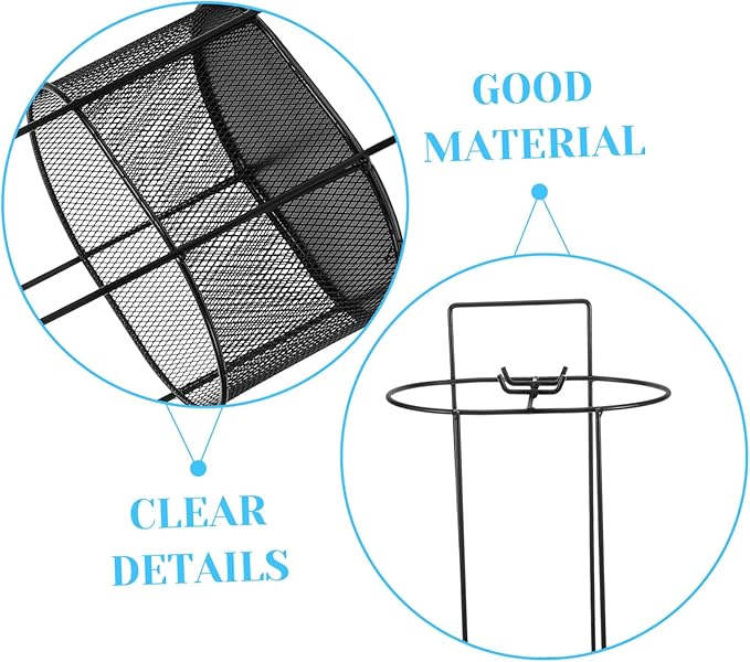 Hemobllo Metal Umbrella Stand Water Drip Tray Freestanding Holder for Entryway Compact Design for Easy Assembly Umbrella Storage Rack