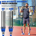 Pilates Bar Kit with Resistance Bands, Heavy Duty Pilates Equipment for Men, Training Bands with Handles for Legs, Hip, Back, Arm, Abs, Chest, Shoulders, Portable Home Gym Workout Equipment