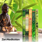 HEM Forest, Cedar, Pine, Rain Forest & First Rain Incense Sticks Combo – 5 Fragrances | 120 Sticks Total | Handcrafted, Long-Lasting Aroma for Meditation, Yoga, Relaxation & Home Freshness