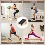 2-in-1 Slant Board & Balance Board for Adults, Adjustable Incline Board and Calf Stretcher Slant Board for Squats, Stretch Board for Knees Ankle Heel Feet Leg