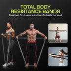 Fabric Resistance Bands for Working Out – 5 Strength Levels from Extra Light to Extra Heavy – Thick Workout Bands for Legs, Glutes, HIPS, Stretching, Strength Training with Storage Bag