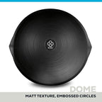 Bosu Balance Ball Exercise Trainer, Home Gym Equipment w/ Guided Workouts & Pump, 26", Blue - Inflatable Fitness Platform for Strength Training, Standing, Balancing, and Core Workout