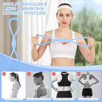 Figure 8 Resistance Band: Resistance Bands with Handles for Working Out - 8 Shaped Resistance Bands for Women - Exercise Bands for Arms - Fullbody Yoga Pulling Rope