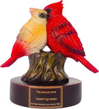 Cardinal Figurine of Resin, Red Bird Collectible Figurines Home Decor,Cardinal Gifts for Women,Memorial Sympathy Gifts for Loss of Loved One