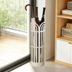 Fenteer Umbrella Holder Umbrella Stand Convenient Multifunction Round Portable Organizer Container Bucket for Home Indoor Hotel Entry