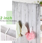 Hotop 15 Inch 4 Pcs Wreath Hangers for Front Door Steel Metal Wreath Doors Hook Over the Door Hanger Indoor or Outdoor for Christmas Halloween Front Decorations Welcome Sign (White)