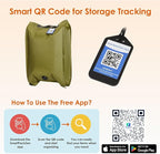 Vacuum Storage Bags with Electric Pump & Hand Compression, 4 Pack Heavy Duty Vacuum Seal Bags for Clothing, Bedding, Space Saver Bags Includes Smart QR Code for Inventory Tracking