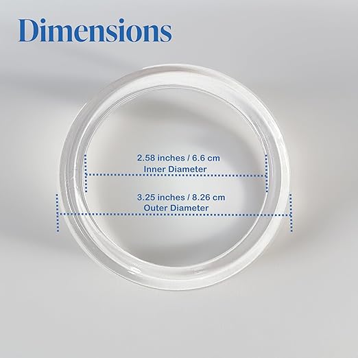 Clear Plastic Retail Scarf Rings - Round Fine Garment Hangers - 2.58" ID - 3.25" OD - 20 Pack
