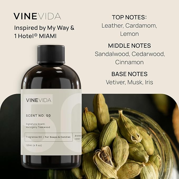 VINEVIDA (4oz) Hotel Fragrance Collection Diffuser Oil - Scents for Home - Cold Air Diffuser Oil - Essential Oil - No.1000 Inspired by My Way