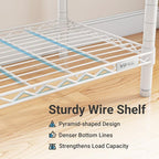 VIPEK S3 Freestanding Clothes Rack Heavy Duty Garment Rack 6-Tier Shoe Racks Closet Storage Organizer Large Wardrobe, Hanging Rod, Adjustable Metal Shelf, 68.9" L x 15.7" W x 76.4" H, White