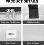 Moving Bags Heavy Duty – Clean Packing Solution, Large Storage Totes with Zippers and Handles for Moving and Organizing
