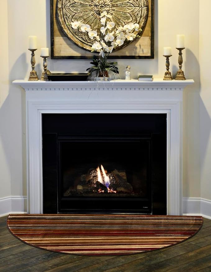 Unique Loom Barista Collection Area Rug - Icatu (3' 1" x 6' 1" Hearth, Beige/Brown)