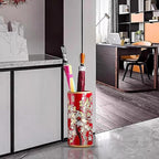 Umbrella Stand, Ceramic Freestanding Storage Holder, Traditional Luxurious Design, Porcelain Umbrella Rack for Home Office Entryway