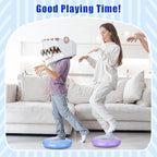 2 Pcs Wiggle Seat Inflated Wobble Cushion Flexible Balance Disc with Air Pump for Core Stability Strengthening Improving Posture Physical Exercise