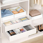 DIMJ Drawer Organizer Clothes Storage - 26 Pack Baby Dresser Organizer for Nursery, Small Fabric Closet Drawer Organizer Bins for Underwears Socks, Foldable Storage Dividers Organization for Bedroom