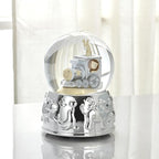Reed and Barton 897384 Animal Train Silverplate Snowglobe