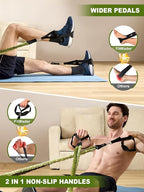 Pilates Bar Kit with Resistance Bands,260LBS Heavy Duty Resistance Bands for Working Out, Strength Pilates Equipment with Handles Door Anchor, Versatile Pilates Kit for Man Woman Full-Body Workouts