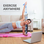 Resistance Bands for Working Out, Adjustable 7-Ring with Handles, Exercise Stretch Bands for Women&Men Fitness,Pilates,Yoga and Physical Therapy