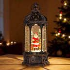 Extra Large Christmas Snow Globes Christmas Lantern, 12.99" Musical Snow Globe with 8 Songs, Santa Snowglobe for Kids Adults, 6H Timer Dual Power, Lighted Christmas Decorations Indoor Gifts