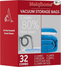 MEIQIHOME Vacuum Storage Bags, Space Saver Sealer Bags,Vacuum seal bags for clothing, Pillows, Comforters, Blankets, Bedding,32 COMBO