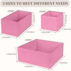 Drawer Organizer Clothes, 16 Pack Dresser Organizer Bins, Foldable Closet Organizers and Storage Fabric Dresser Bins, Shallow Drawer Dividers for Clothing, Underwears, Socks, Tie