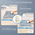 35 Pack Vacuum Storage Bags with Electric Pump, Compression Space Saver for Comforters, Bedding, Blanket Storage, Vacuum Seal Bags for Clothing, Luggage and Closet Organizer