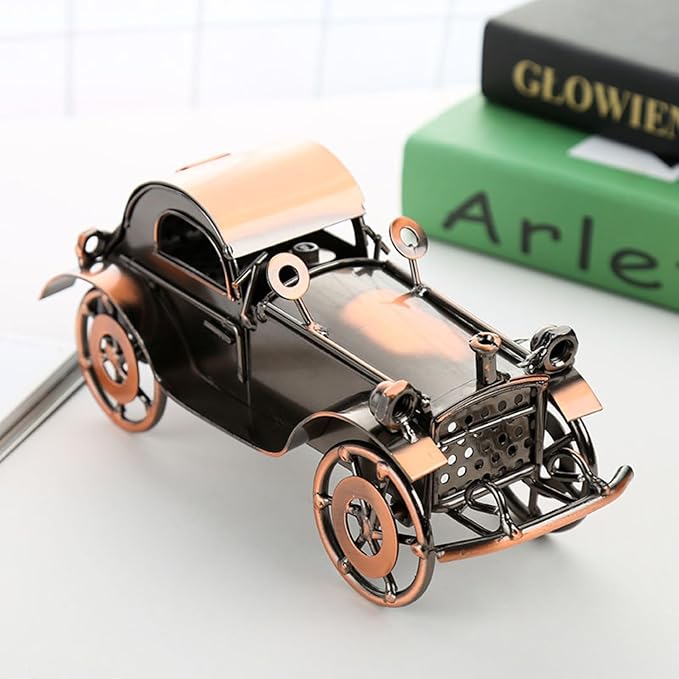 Metal Antique Vintage Car Model Handmade Handcrafted Collections Collectible Vehicle Home Décor
