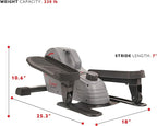 Sunny Health & Fitness Under Desk Elliptical Machine, Portable Sitting or Stand Peddler Exerciser for Seniors Home Office, SunnyFit App Access via Bluetooth with Optional Handlebar or Resistance Band