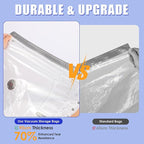 18 Pack Travel Vacuum Storage Bags with Rechargeable Wireless & Hand Pump, Portable Space Saver Bags for Travel & Home, Vacuum Compression Packing Seal for Clothes, Blankets, Seasonal Storage